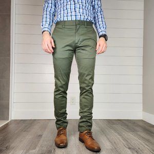 Banana Republic - Chino - Men's - Skinny Fit - Stretchy - Olive Green - 31x32